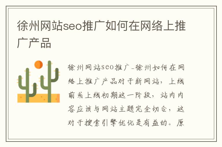 徐州网站seo推广如何在网络上推广产品