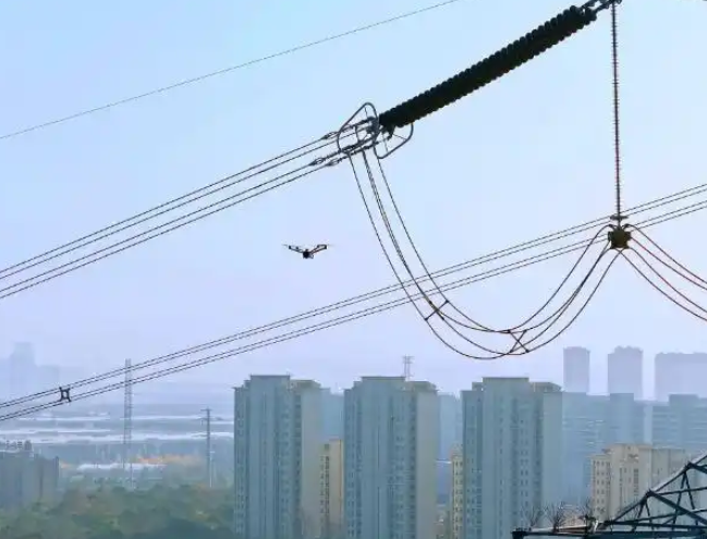 合肥肥西县紫蓬镇无人机自动巡视，守护供电“动脉”